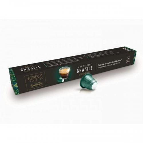 Caffitaly Monorigine Brasile compatibile Nespresso, 10 capsule, 55 gr