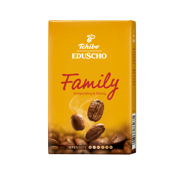 Tchibo Eduscho Family 250g, cafea prajita si macinata vidata