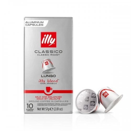 Illy Lungo compatibile Nespresso, 10 capsule, 57 gr