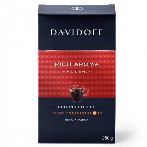 Davidoff Café Rich Aroma 250g, cafea prajita si macinata, vidata