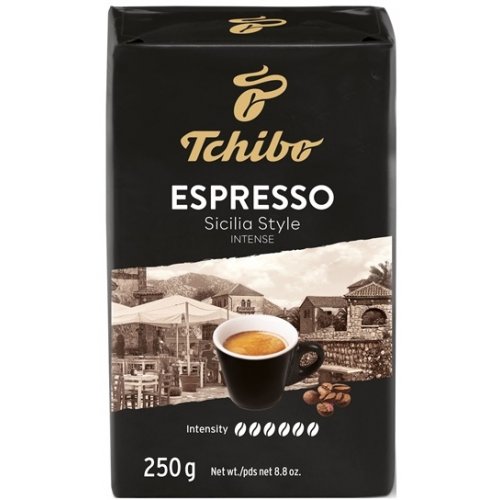 Tchibo Espresso Sicilia Style 250g, cafea prajita si macinata, vidata